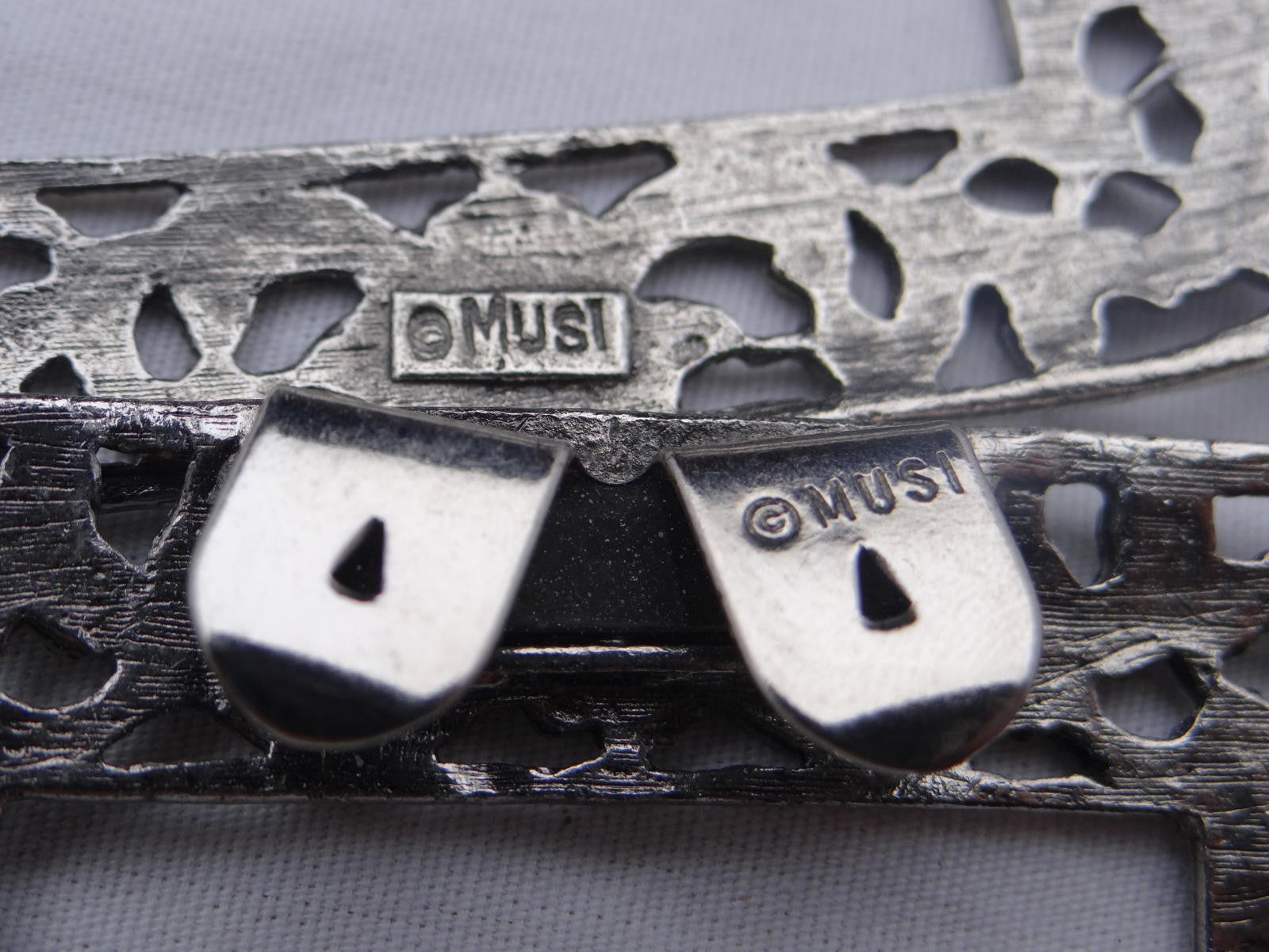 Vintage MUSI Decorative Belt Buckles