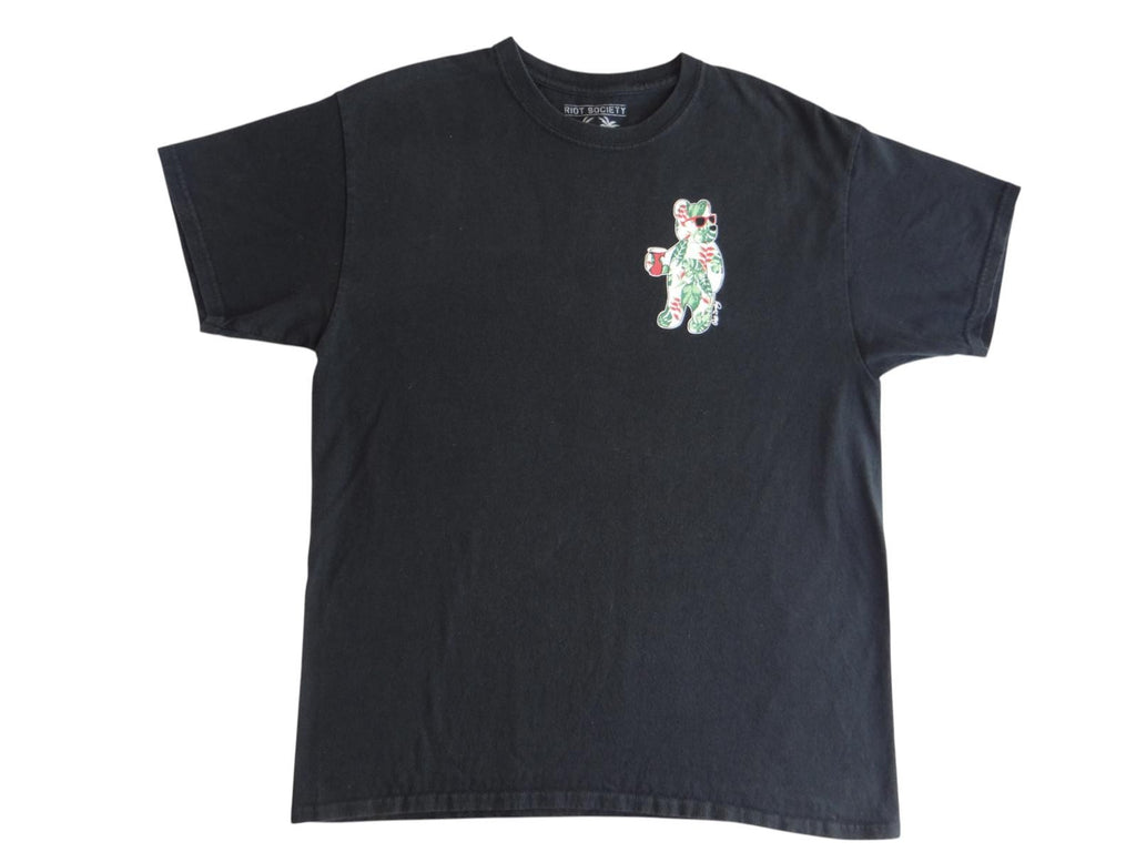 Riot Society Graphic Bear T-Shirt - Black