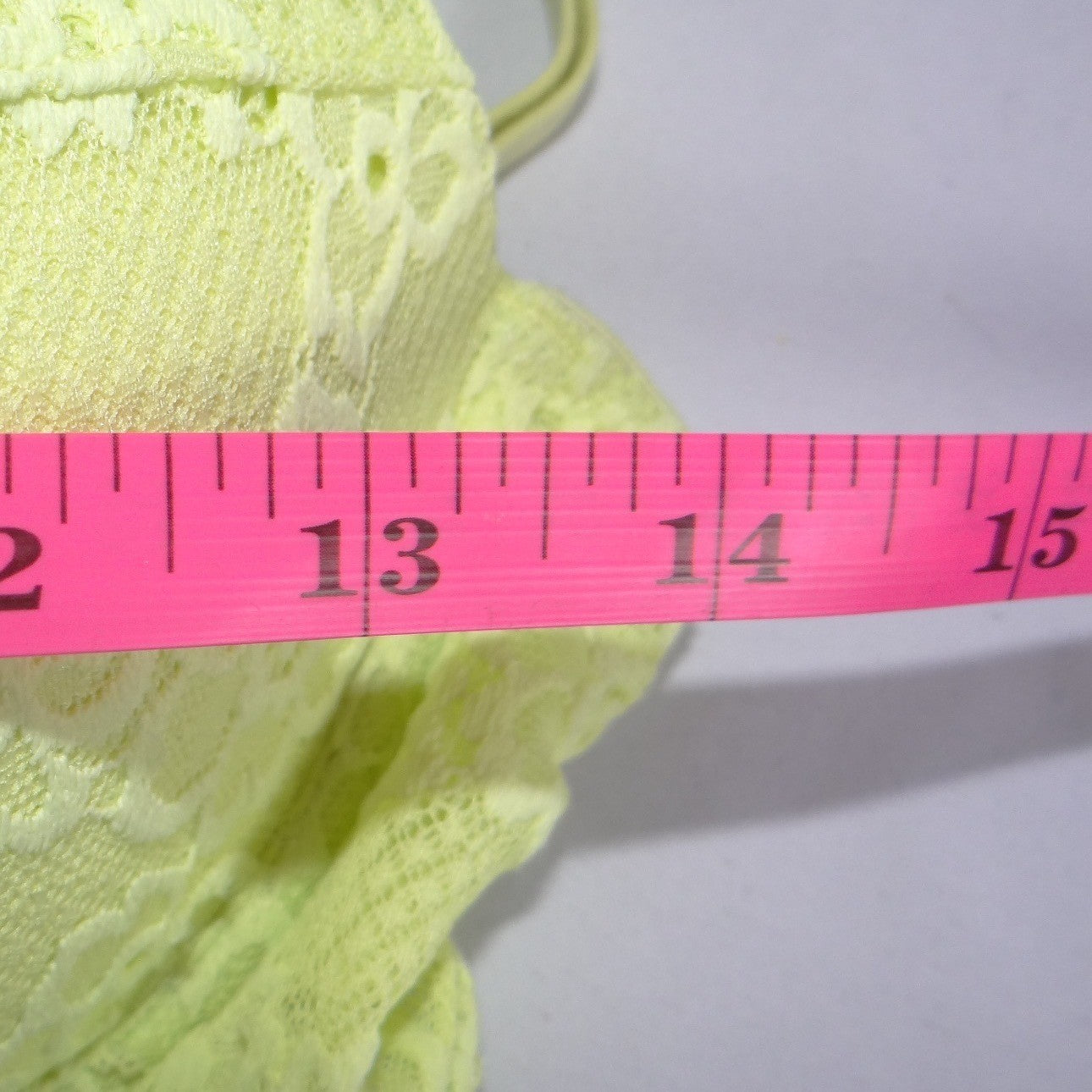 Parade Lime Green Floral Lace Balconette Bra Underwire Padded Rose PR257W Size M