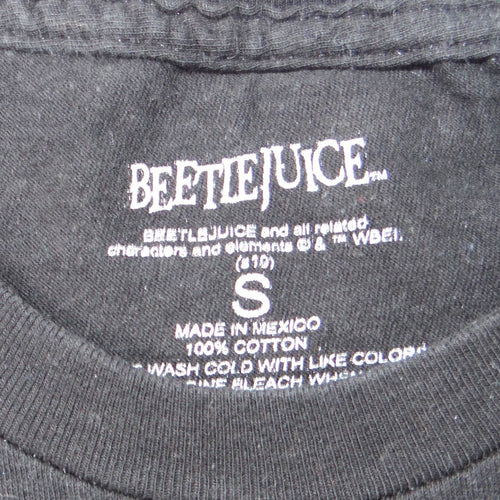 Beetlejuice Ghost With The Most Babe Graphic T Shirt Black Size Small