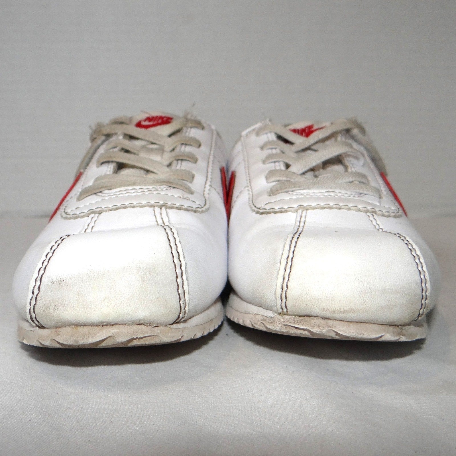 Nike Cortez White Red Blue Leather Sneakers Shoes Sz 13C DM0951115