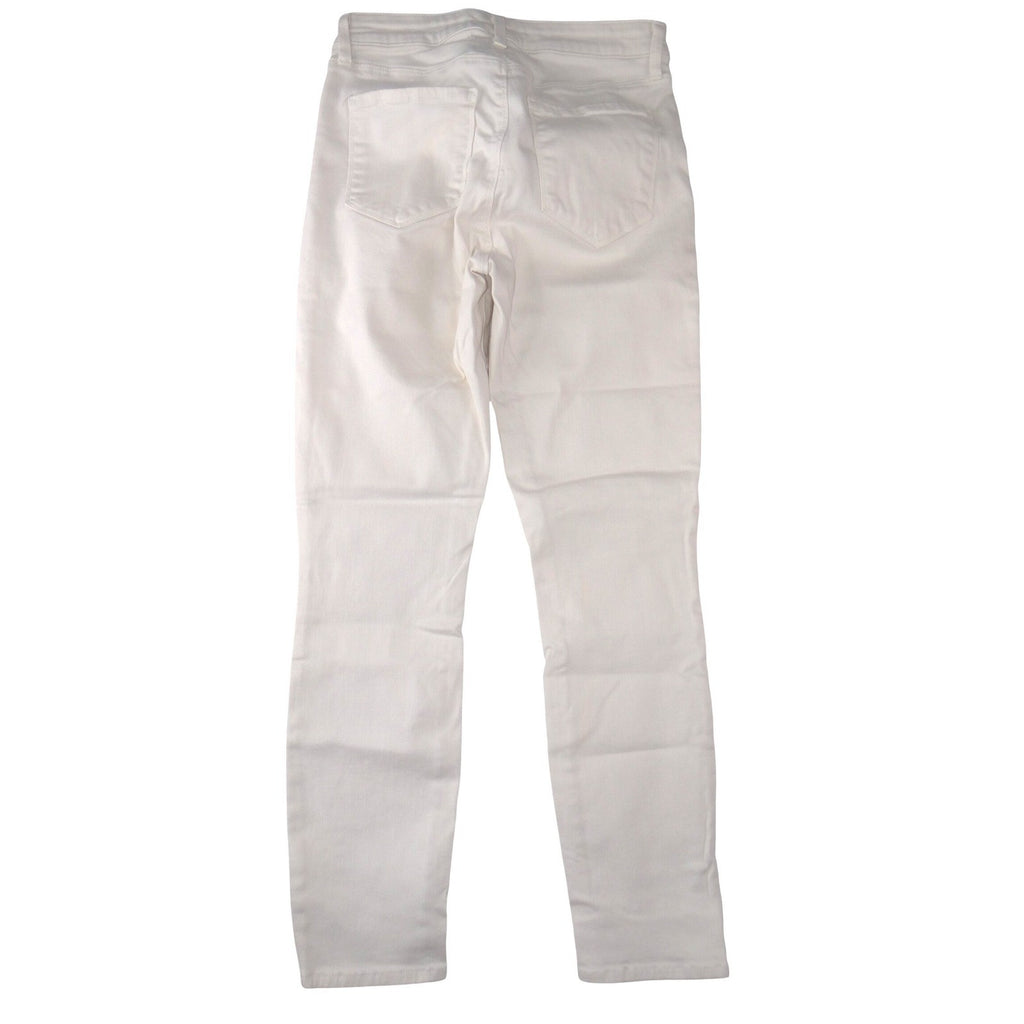 L'AGENCE Womens White High Rise Skinny Stretch Denim Jeans Size 28