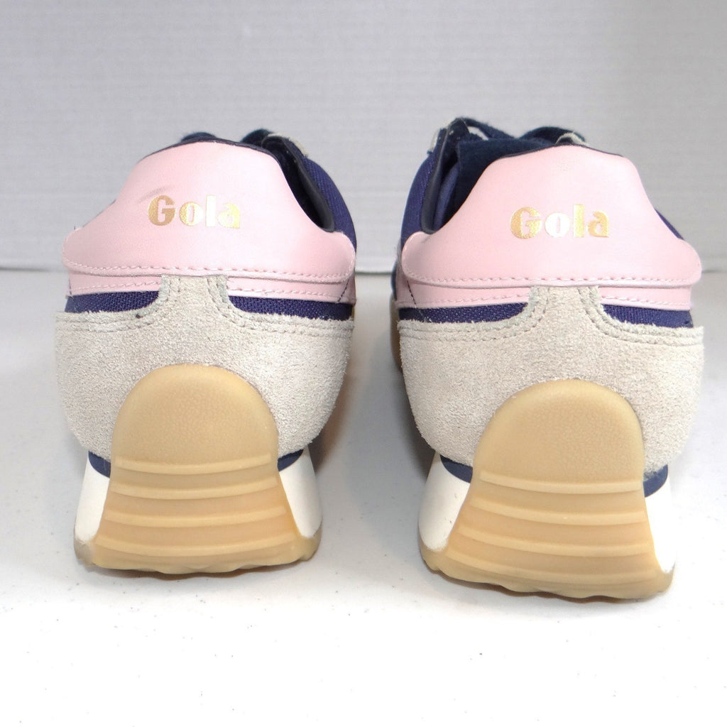 Gola Pacer Navy Pink Grey Low Top Sneakers Womens Size 9.5 Gum Sole