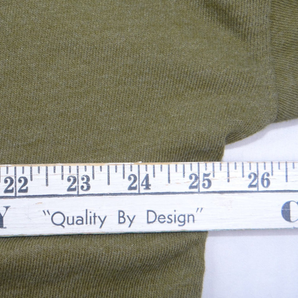 Time and Tru Womens XL Olive Green Heathered Crew Neck Sweatshirt High Low Hem