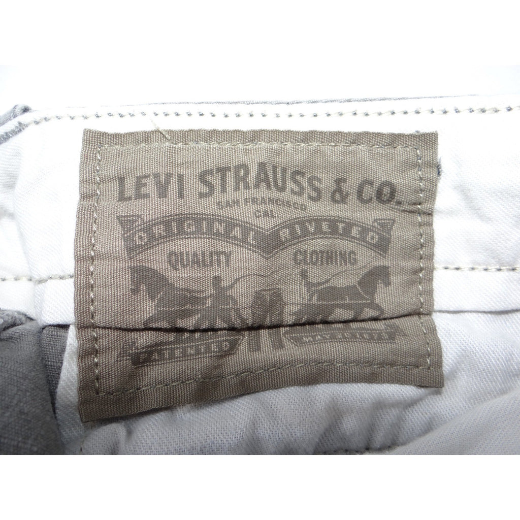 Levi Strauss Co Mens Gray Cargo Shorts W38 Utility Pocket Cotton Blend