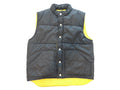 Vintage 1980s Men's Reversible Puffer Vest with Snap Buttons