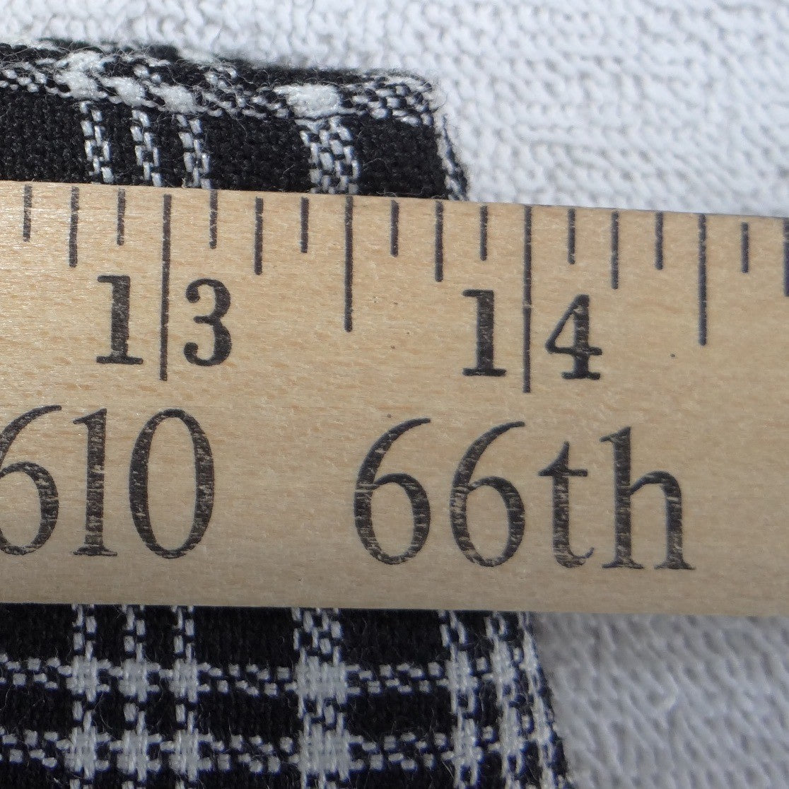 Christy Girl Dori Adler Vintage Black White Plaid Pencil Skirt High Waist