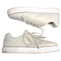 Fila Mens Low Top Sneakers Off-White Silver Metallic Trim Size 9 EE