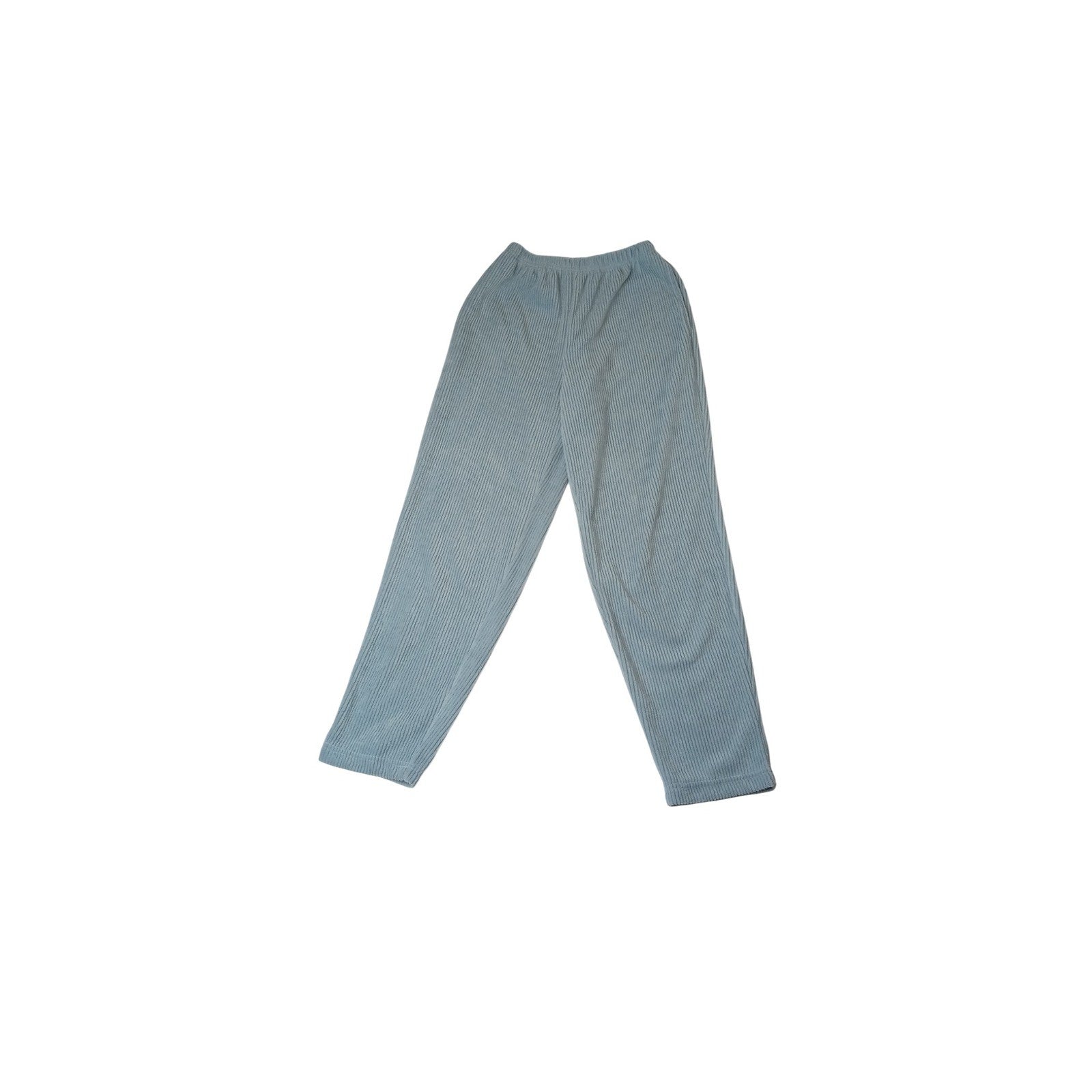 Vintage ChinaWear Women's Medium Blue Corduroy Elastic Waist Lounge Pants