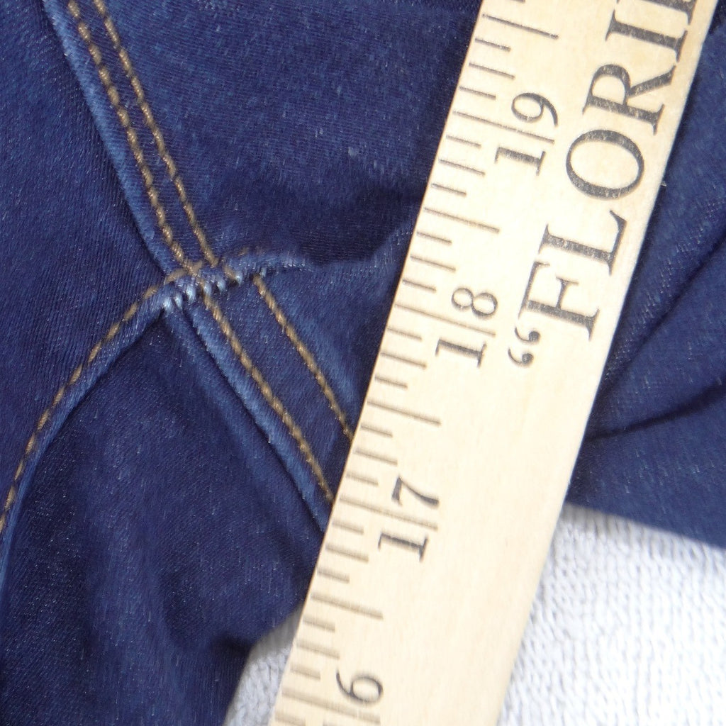 Angels Everflex Sculpt Crop Jeans Womens 6 Dark Wash Indigo Capri Denim