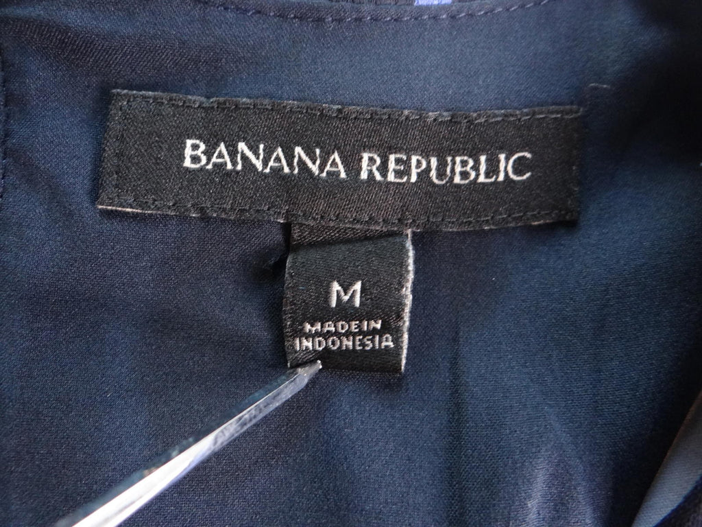 Banana Republic Chic Striped Tank Top - Navy & Blue