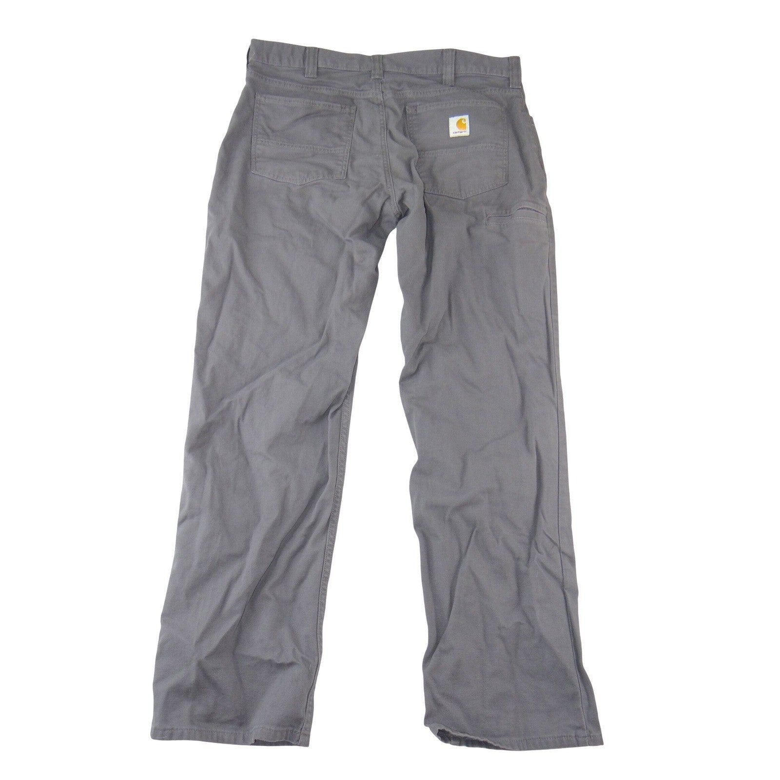 Carhartt Mens Relaxed Fit Canvas Work Pants Gray 36x34 Utility Pocket