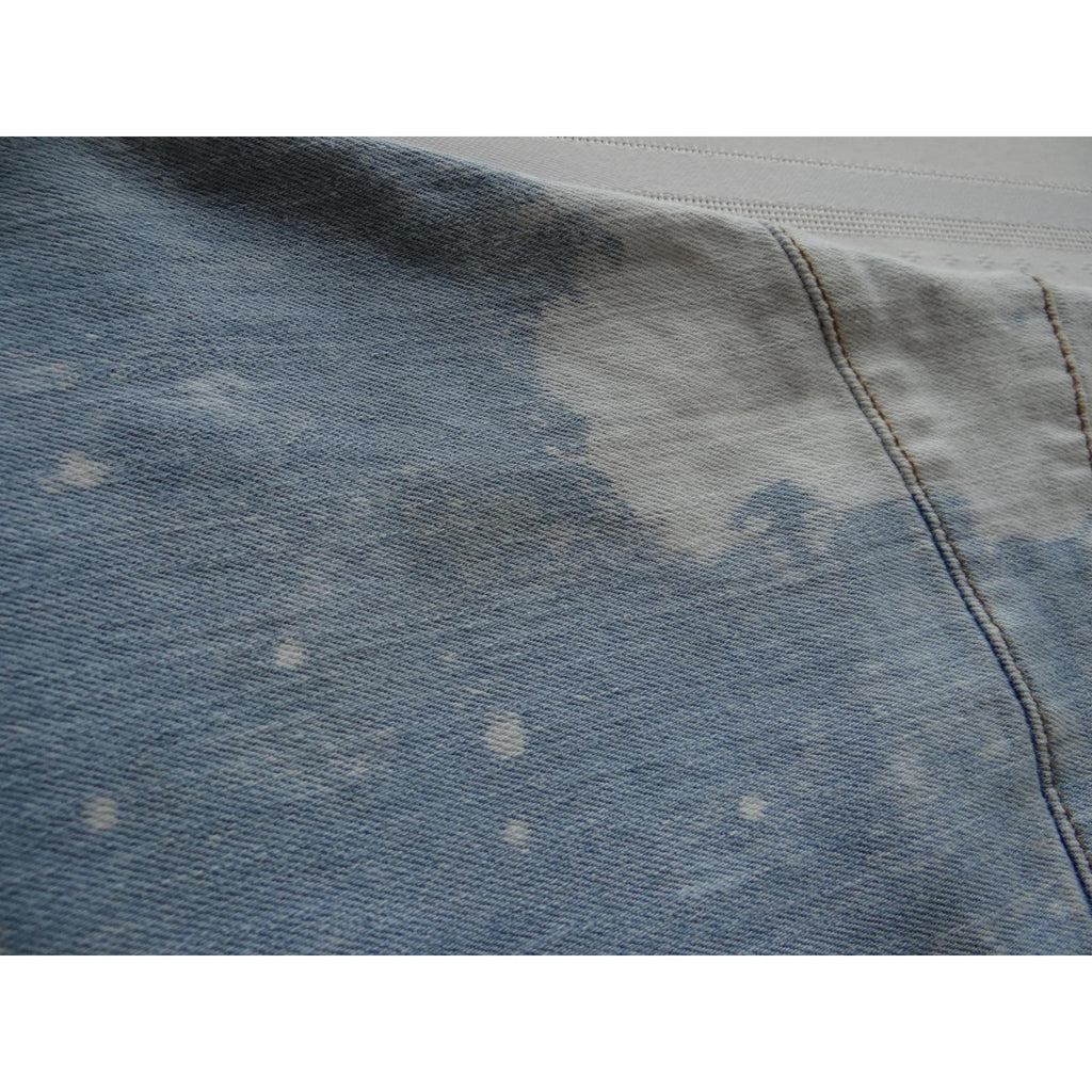 Mens Light Blue Acid Wash Skinny Jeans