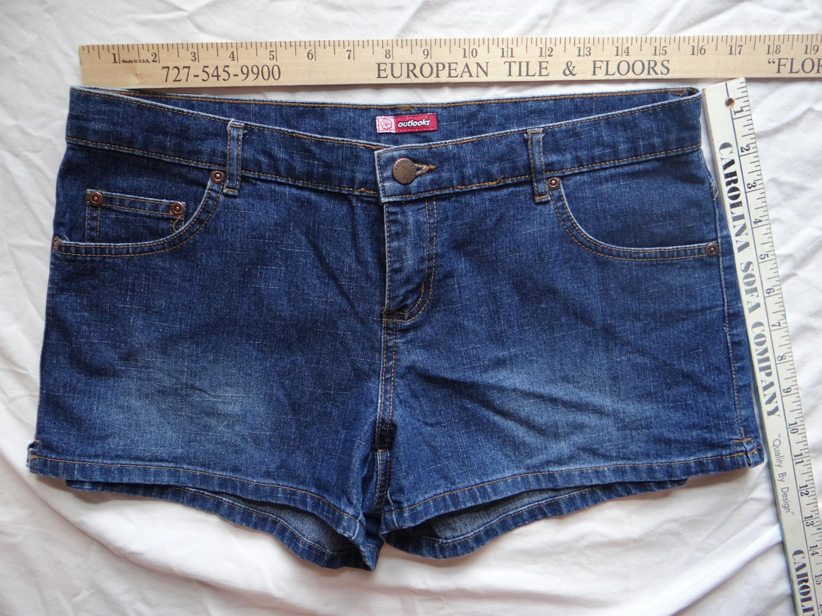 Vintage Women's Denim Shorts by Outlooks Size 11