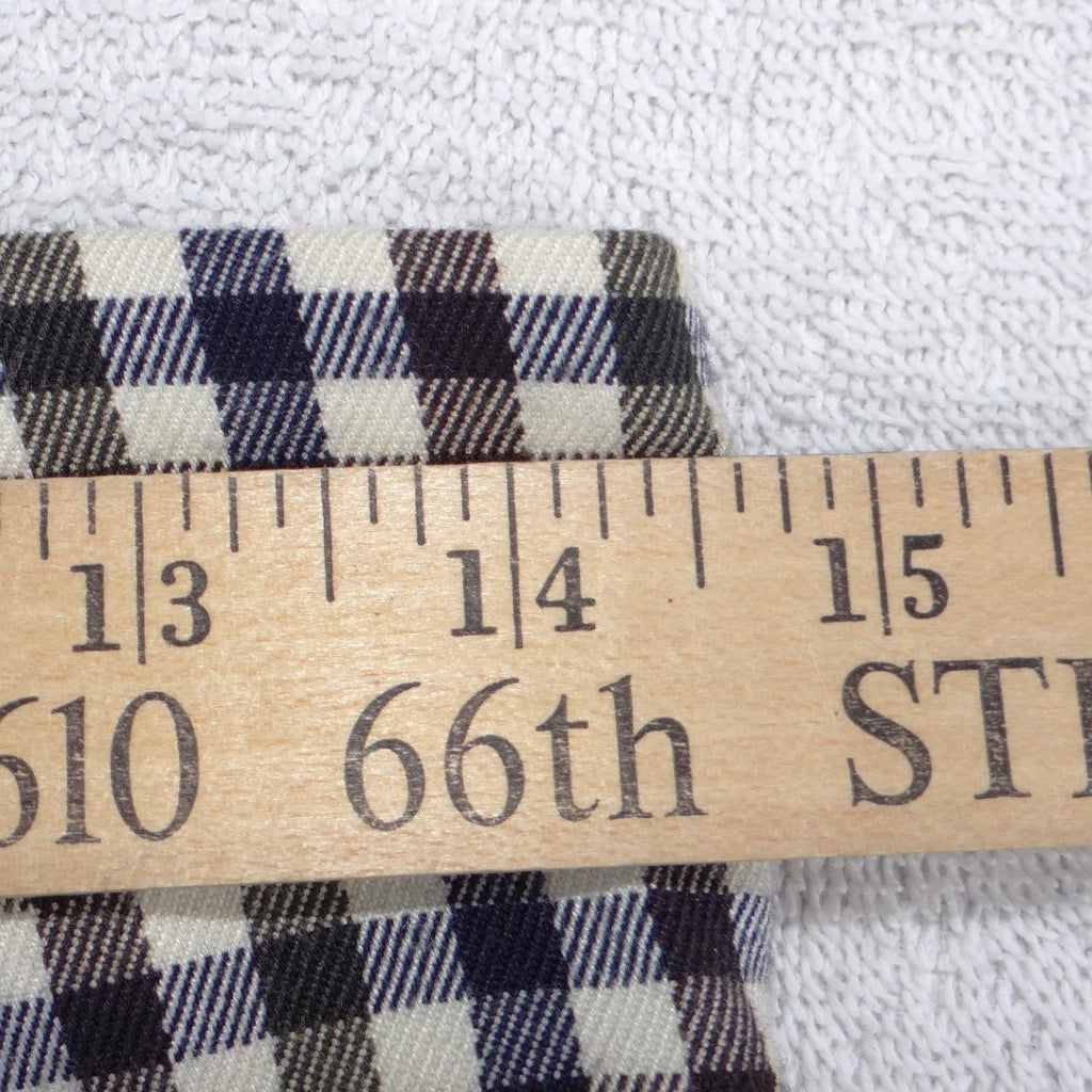 Mango MNG Gingham Pleated Mini Skirt Navy Green Check Size M