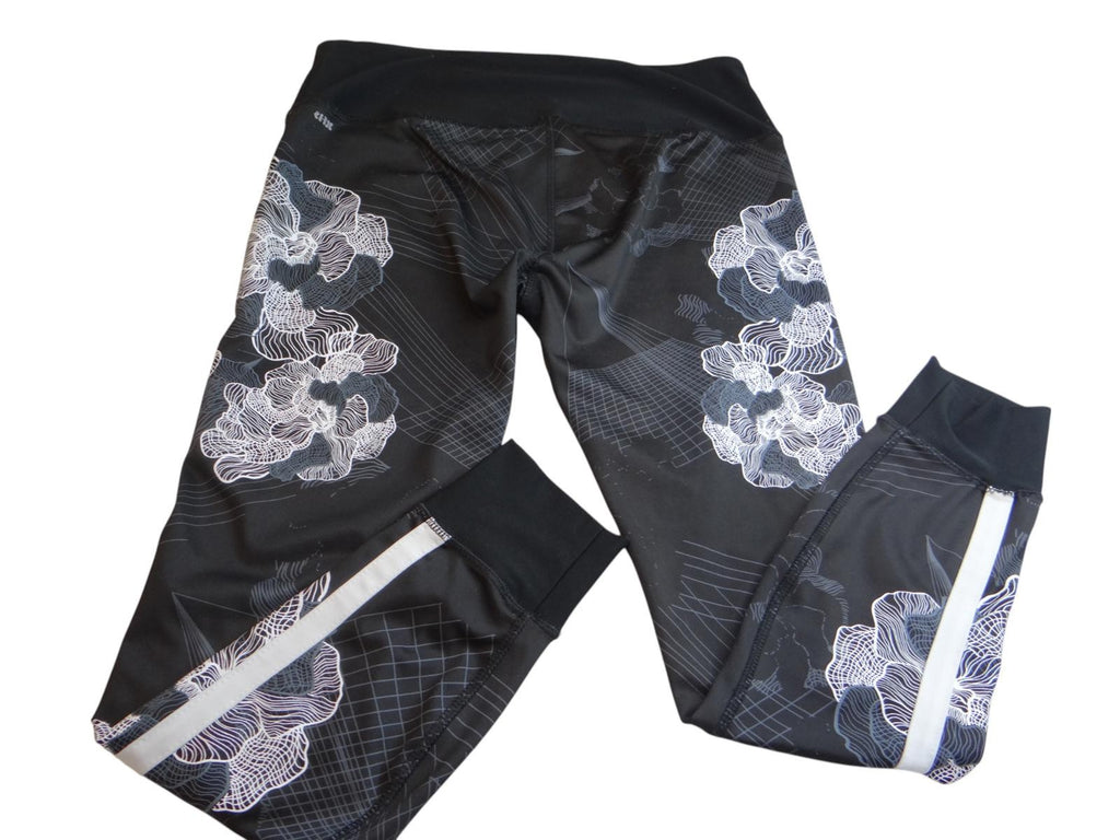RBX Floral Print Active Leggings - Size Medium