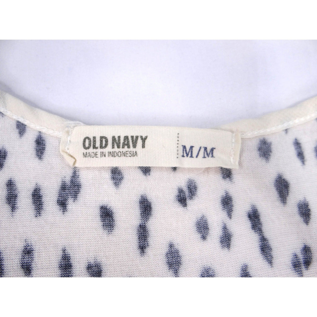 Y2K Vibes Old Navy Women's Juniors Medium Cream Leopard Print Racerback Tank Top