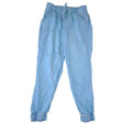 Knox Rose Womens Light Wash Chambray Paperbag Waist Jogger Pants Blue XS