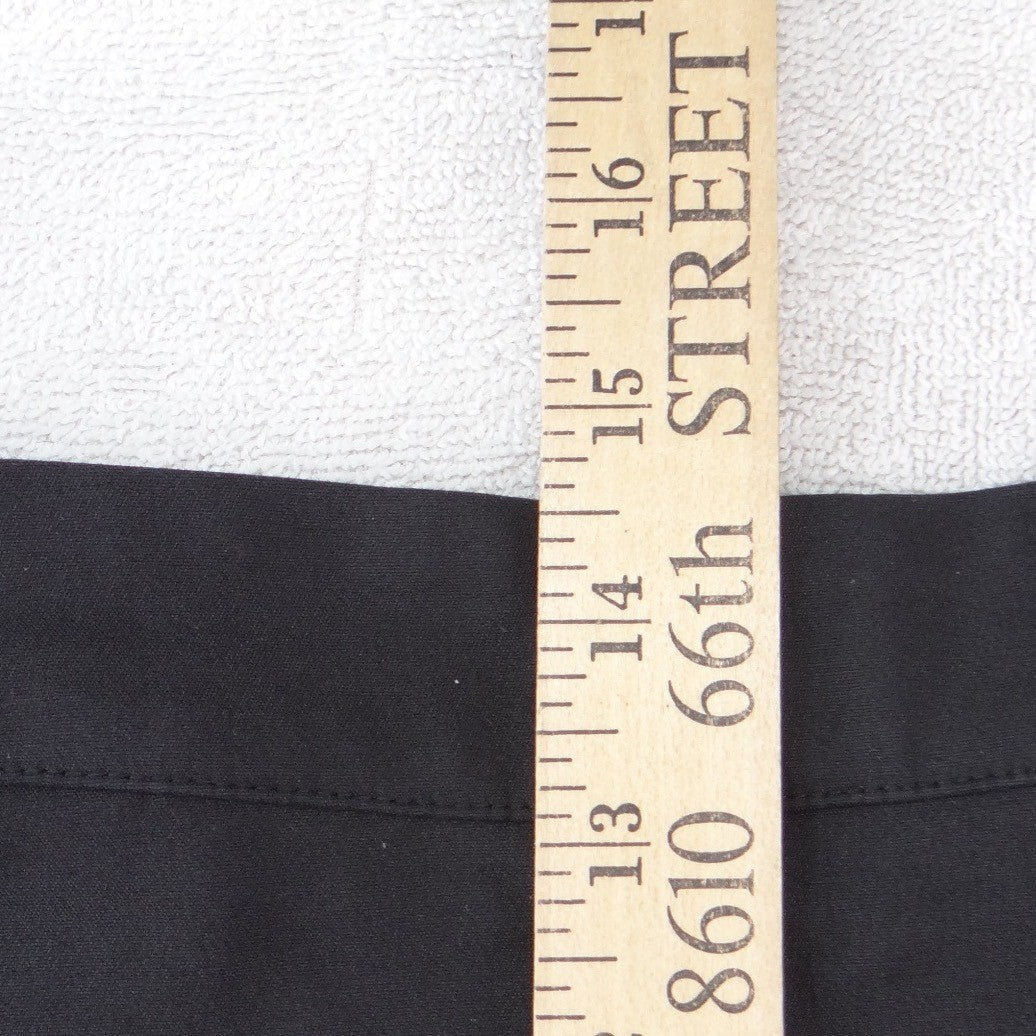 Forever 21 Womens Black Ruffle Pocket Mini Skirt Size 26 Solid A-Line