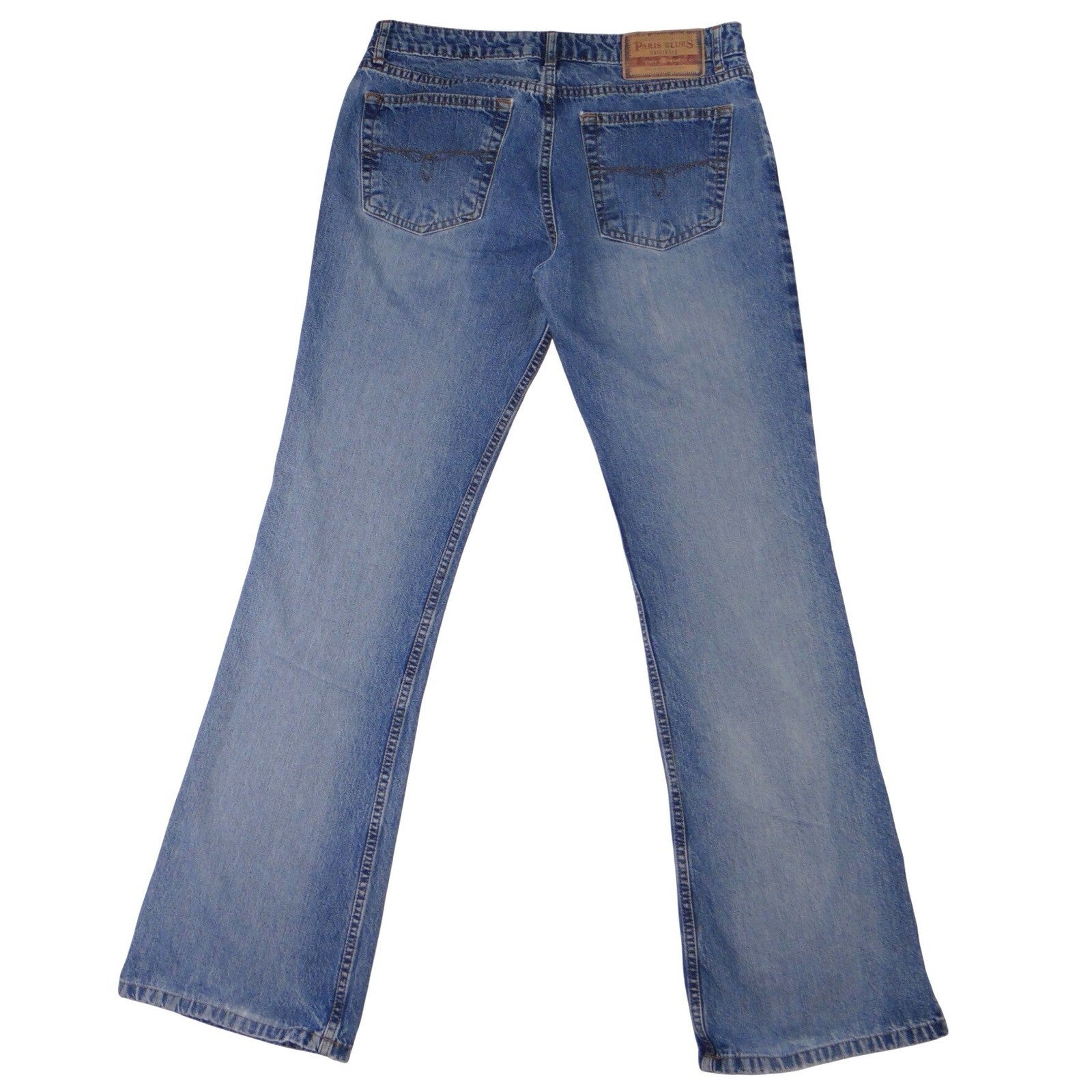 Y2K Vintage Retro Paris Blues Originals Women's Blue Wash Flare Jeans Size 10