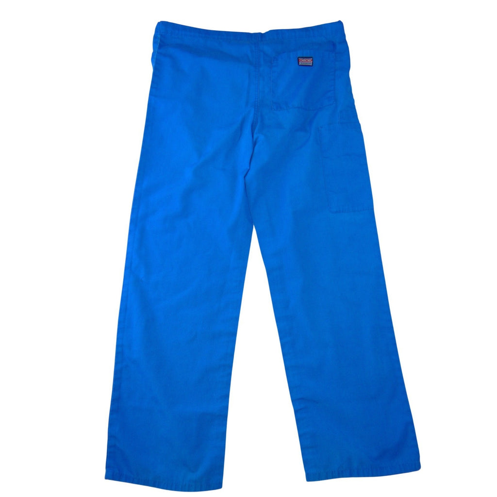 Cherokee Workwear Womens Royal Blue Scrub Pants XS Drawstring Straight Leg