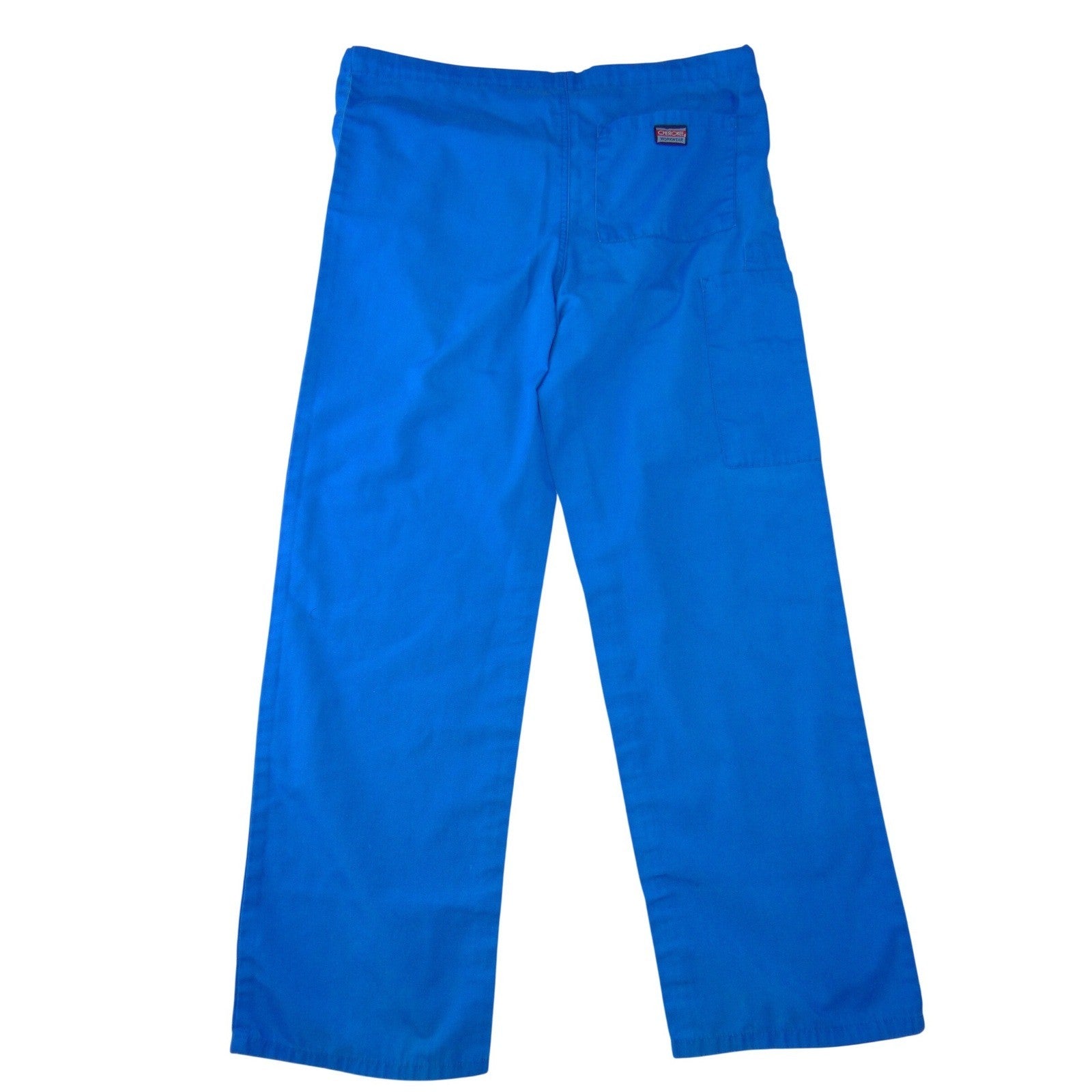 Cherokee Workwear Womens Royal Blue Scrub Pants XS Drawstring Straight Leg