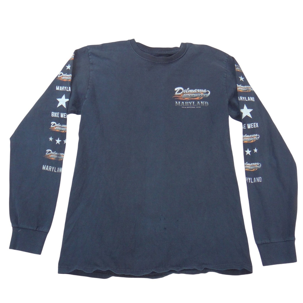 Fruit of the Loom Delmarva Bike Week 2018 Long Sleeve Shirt Mens Medium