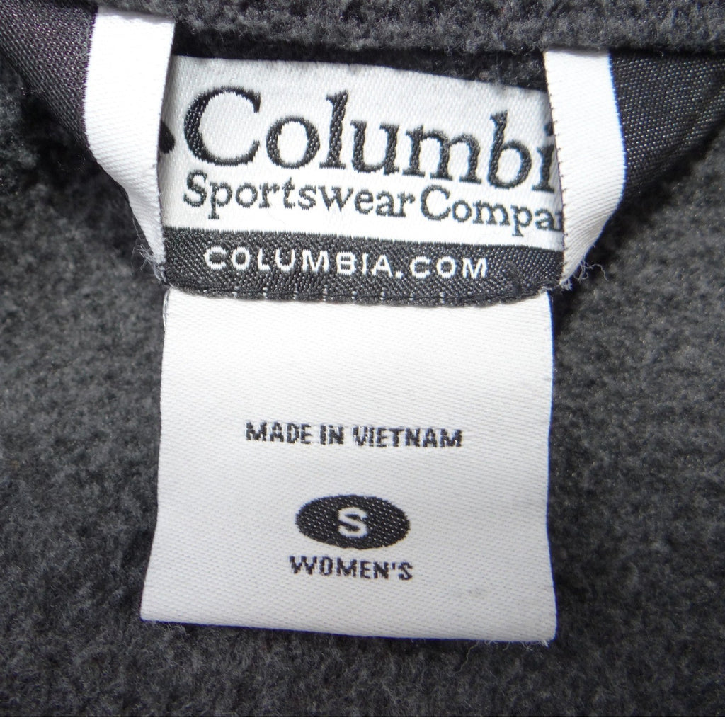 Columbia Mens Gray Full Zip Fleece Jacket High Neck Outdoor Layer Size M