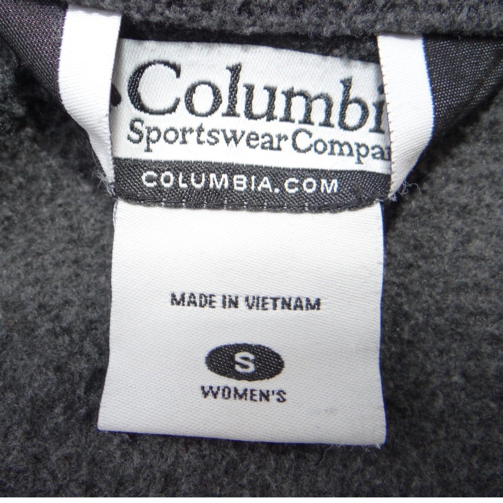 Columbia Mens Gray Full Zip Fleece Jacket High Neck Outdoor Layer Size M