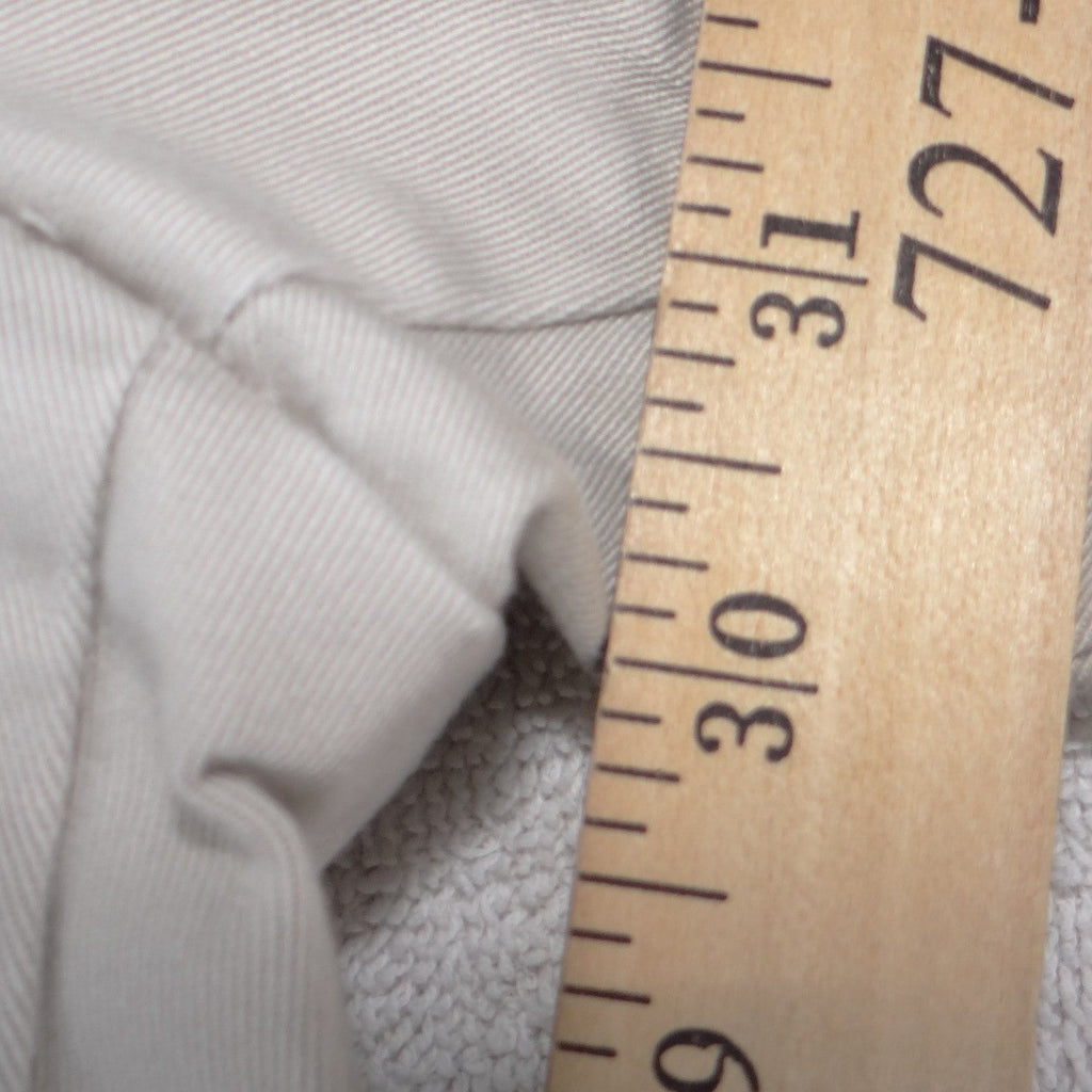 Mens Pleated Chino Trousers Khaki Tan Straight Leg Cotton Pants 35x30.5