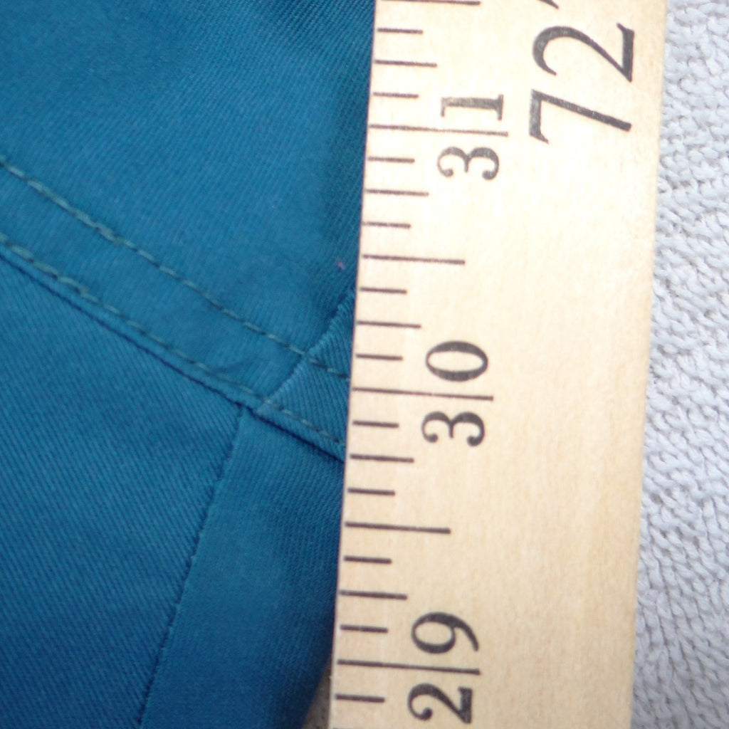 Cherokee Authentic Workwear Women Teal Blue Cargo Scrub Pants Large