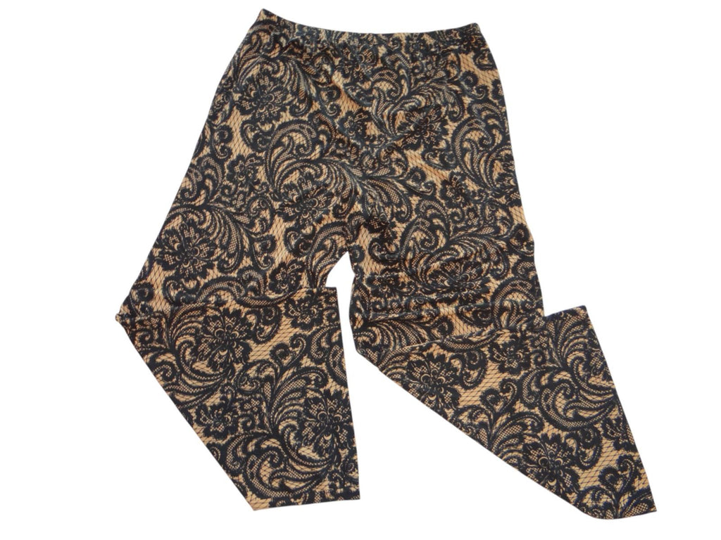 Bob Mackie Wearable Art Palazzo Pants - Elegant Print