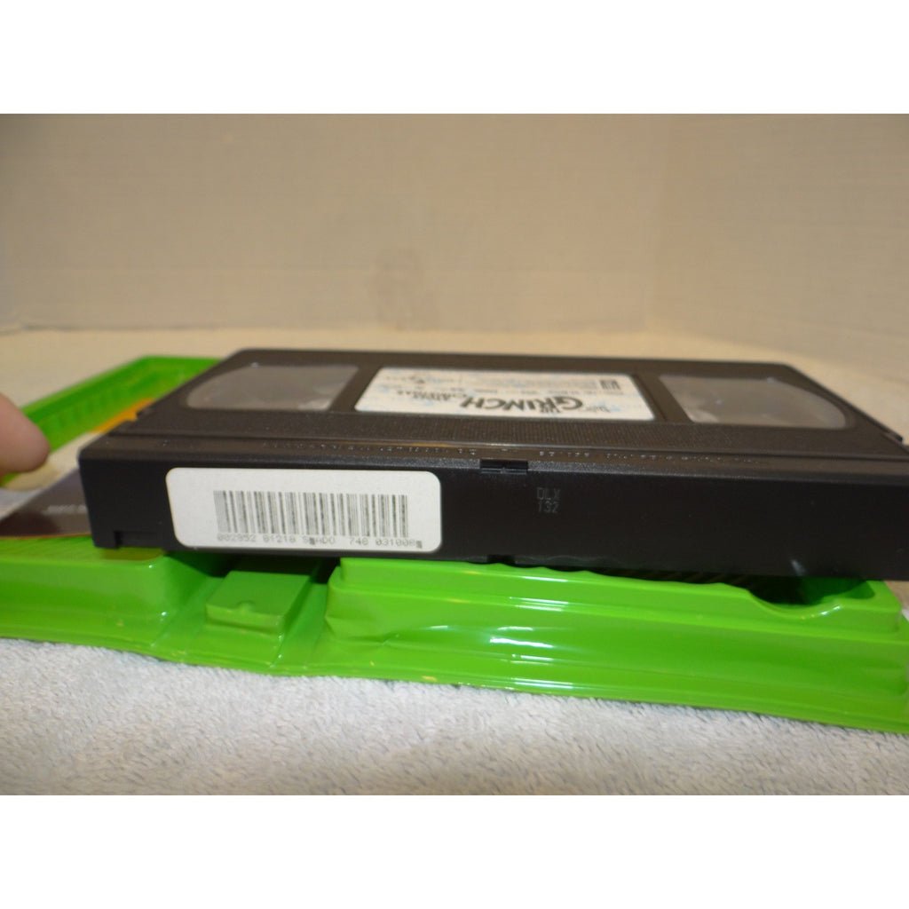 How The Grinch Stole Christmas VHS Jim Carrey Green Clamshell Case 2000 PG