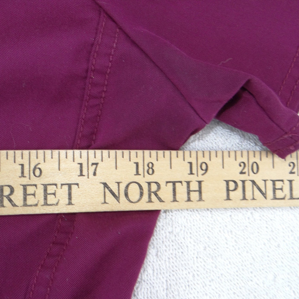 Scrubstar Ultimate Magenta Purple V-Neck Scrub Top Womens Small Zipper Pocket
