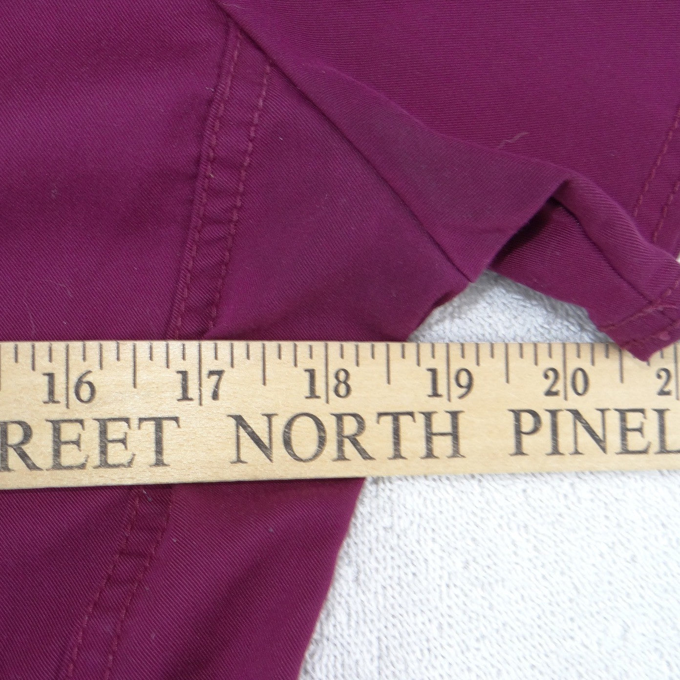 Scrubstar Ultimate Magenta Purple V-Neck Scrub Top Womens Small Zipper Pocket