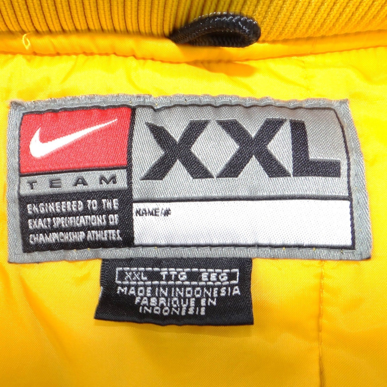 Nike Los Angeles Lakers Vintage NBA Bomber Jacket Yellow Purple XXL