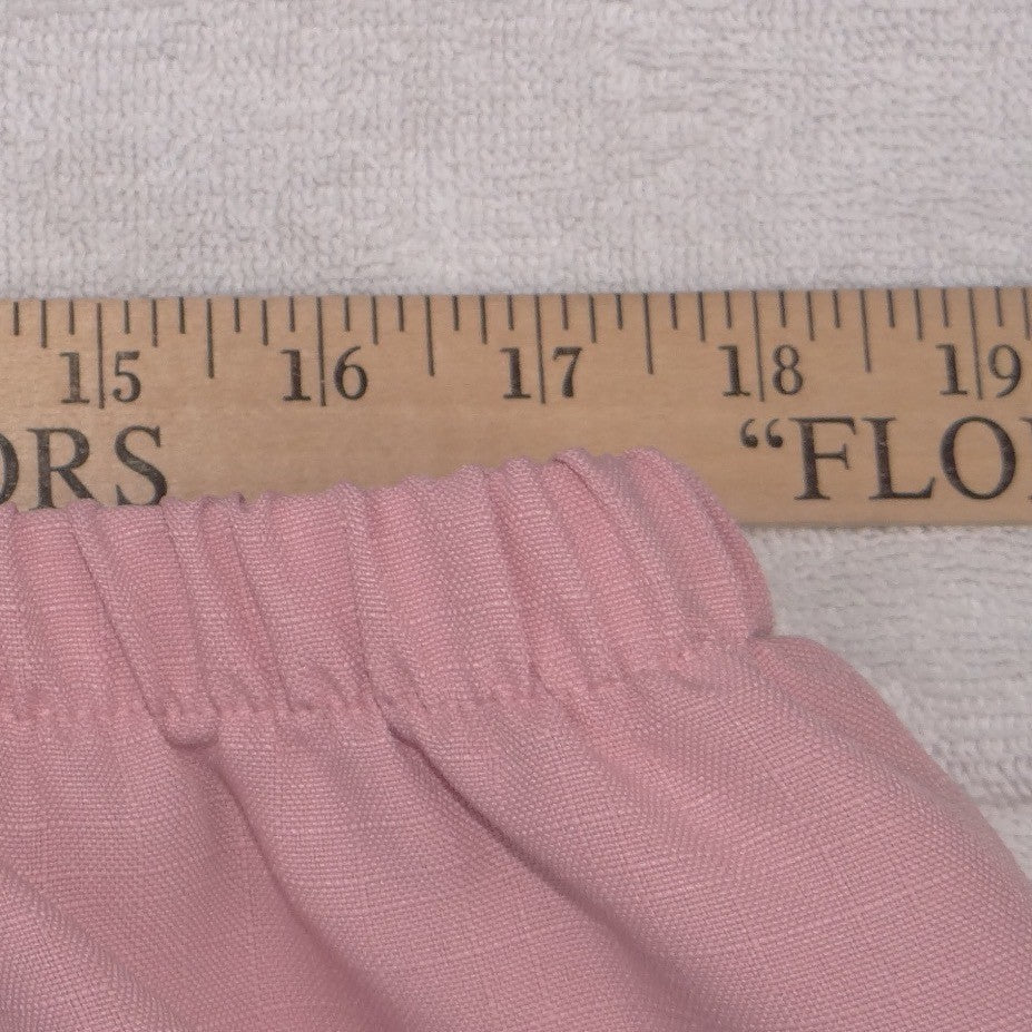Whirlaway Frocks Vintage Pink Plaid Skirt Suit Set 22WP Puff Sleeve Made in USA