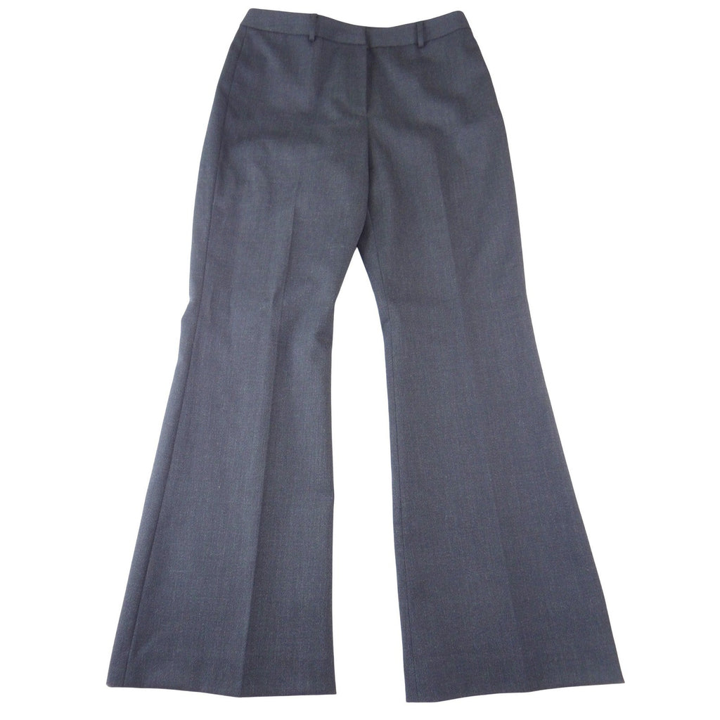 Antonio Melani Womens Charcoal Gray Wool Blend Wide Flare Dress Pants Size 10