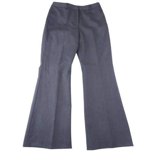 Antonio Melani Womens Charcoal Gray Wool Blend Wide Flare Dress Pants Size 10