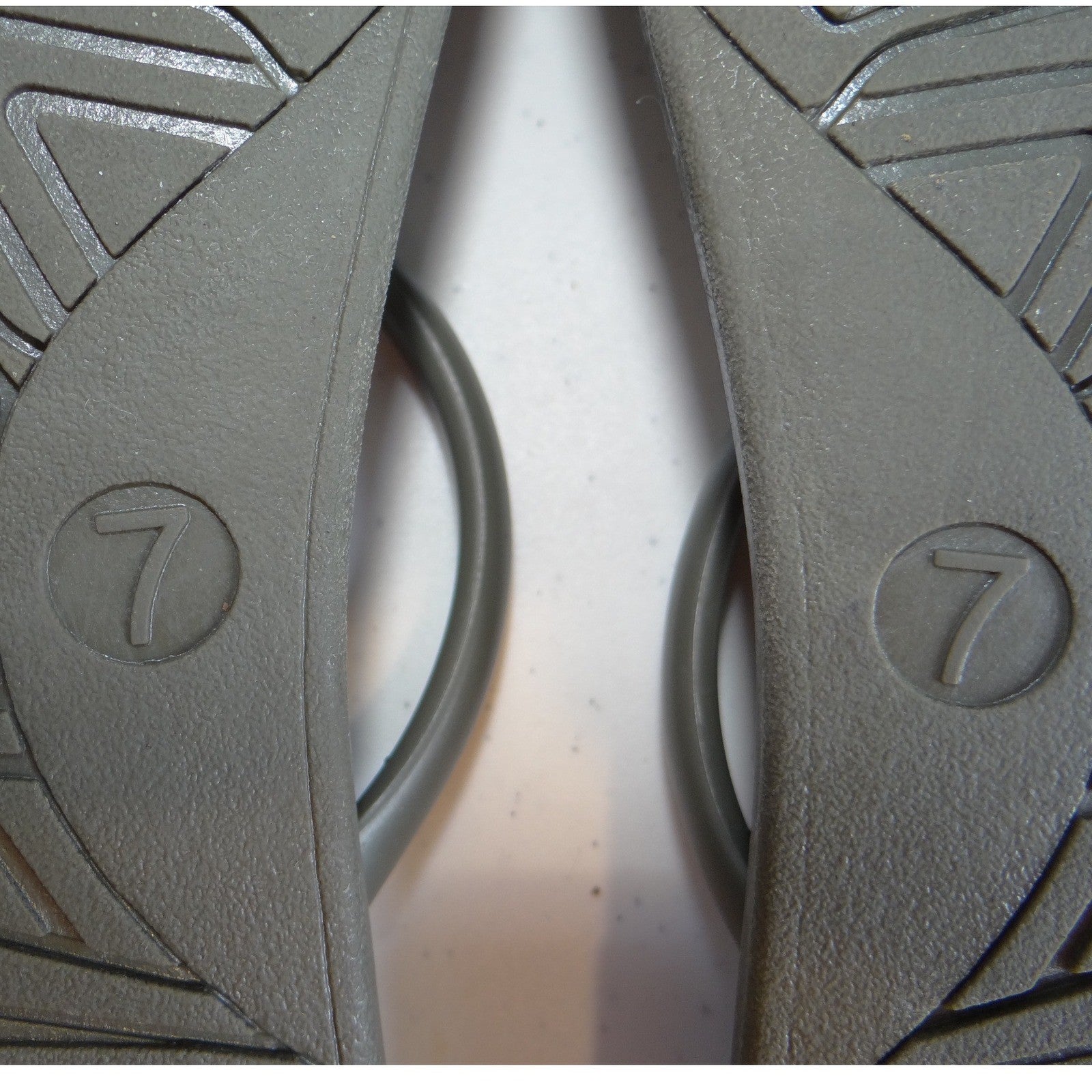OOFOS OOlala Toe Post Sandals Slate Grey Recovery Flip Flops Womens Size 10