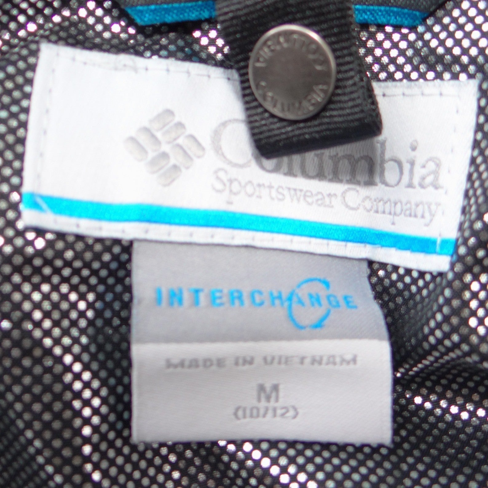 Columbia Kids Black Interchange Omni-Heat Waterproof Hooded Size M 10/12