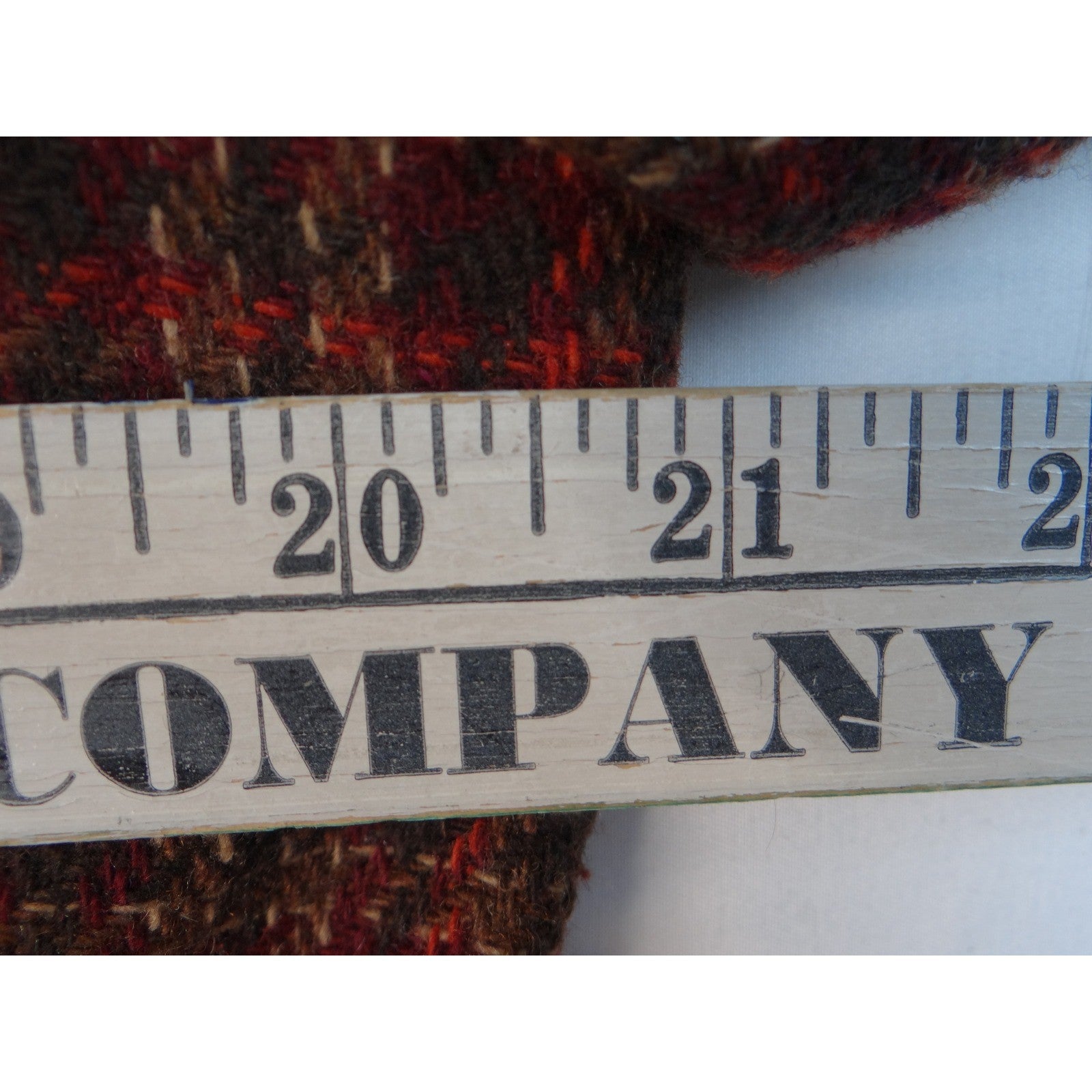 Vintage Joan Leslie Women's Plaid Blazer Jacket Sz14 Red Brown Gold Tweed Lined