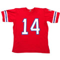 Vintage Rawlings NFL New England Patriots Jersey Red 14 Mens Medium USA