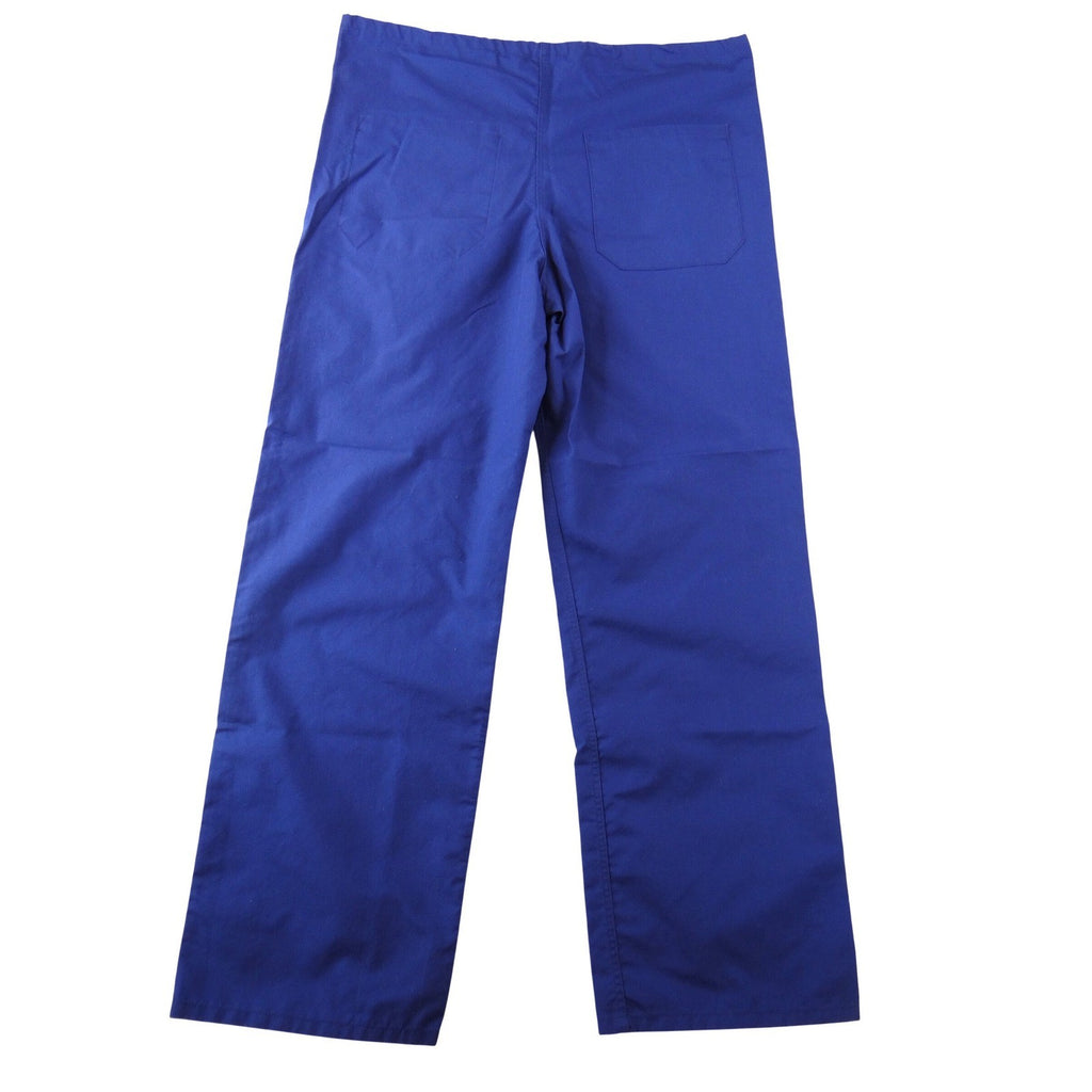 Medline AngelStat Royal Blue Scrub Pants Small Straight Leg Elastic