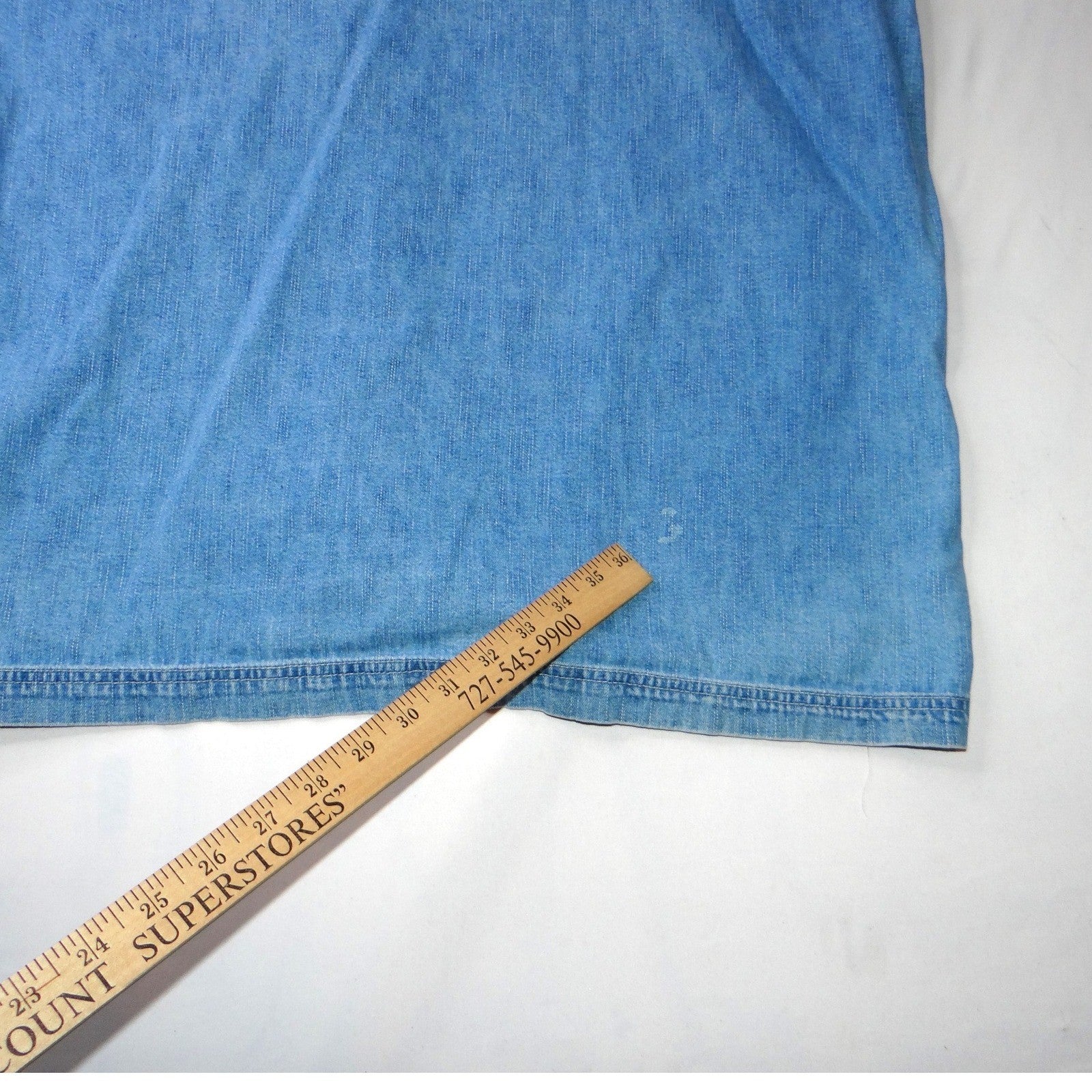 Vintage Bugle Boy Jean Company Womens Denim Hooded Vest Blue Size L