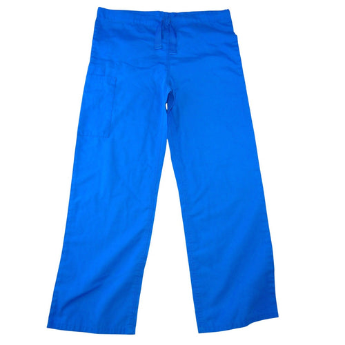 Cherokee Workwear Royal Blue Scrub Pants Cargo Drawstring Womens XS