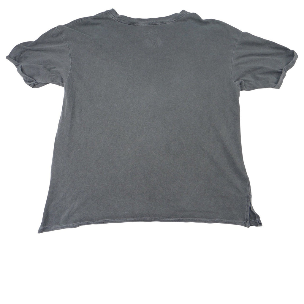 The Rolling Stones Logo T Shirt Gray Short Sleeve Cotton Blend Graphic Tee XS