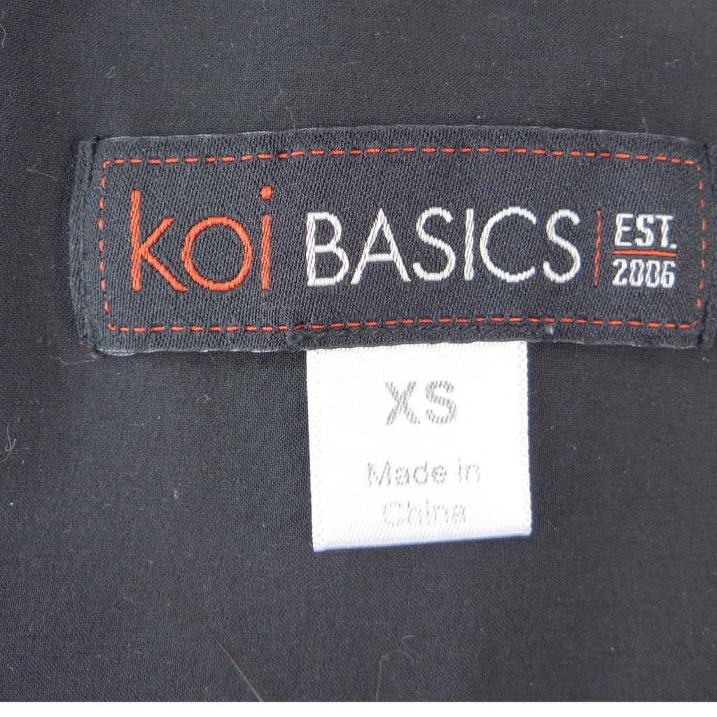 Koi Basics Becca Scrub Top Womens XS Grey Heather V-Neck Medical Nursing
