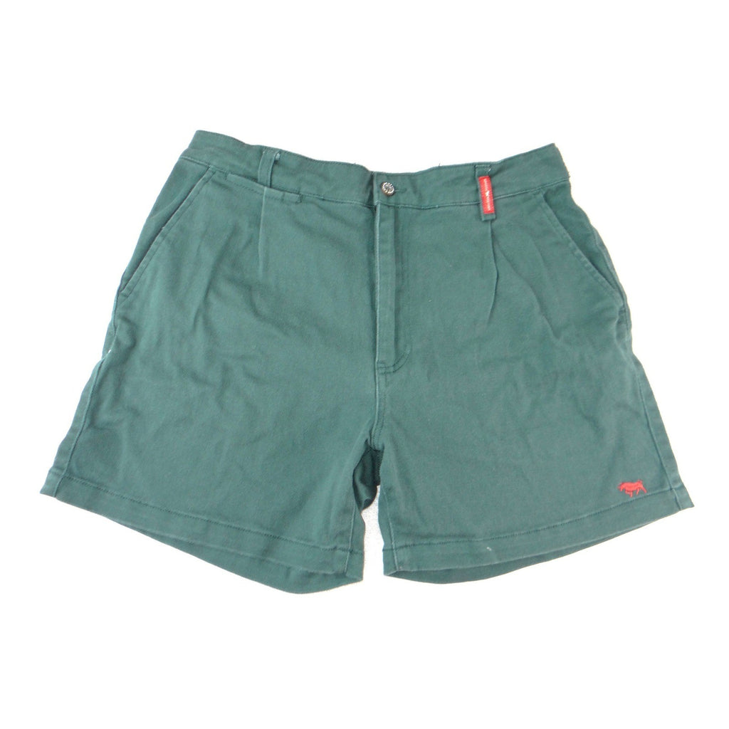 Ringers Western Mens Workwear Shorts Green Size 32 Cotton Twill Pleated 2781