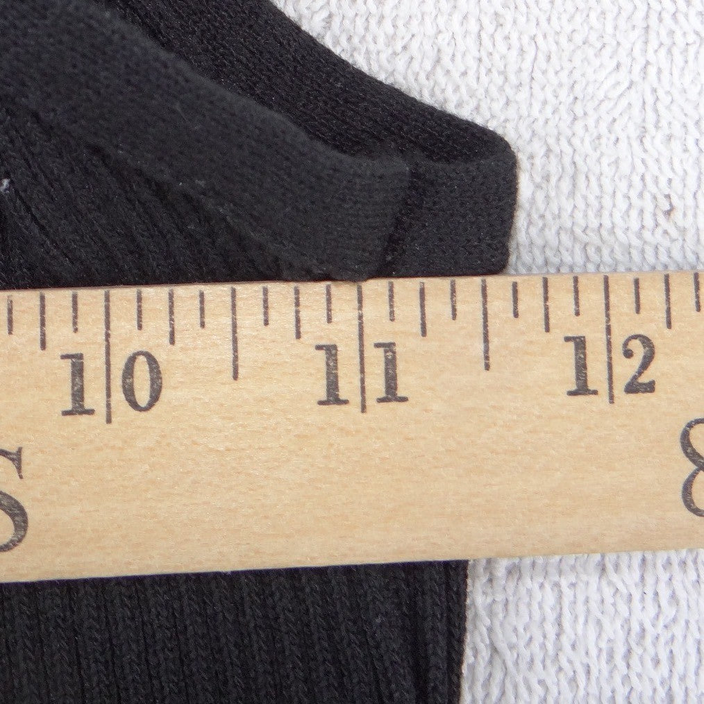 Unbranded Black Ribbed Knit Camisole Spaghetti Strap Scoop Neck Top Slim Fit